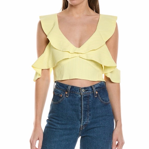 Maje - Lilant Ruffle Top - Picture 4 of 4